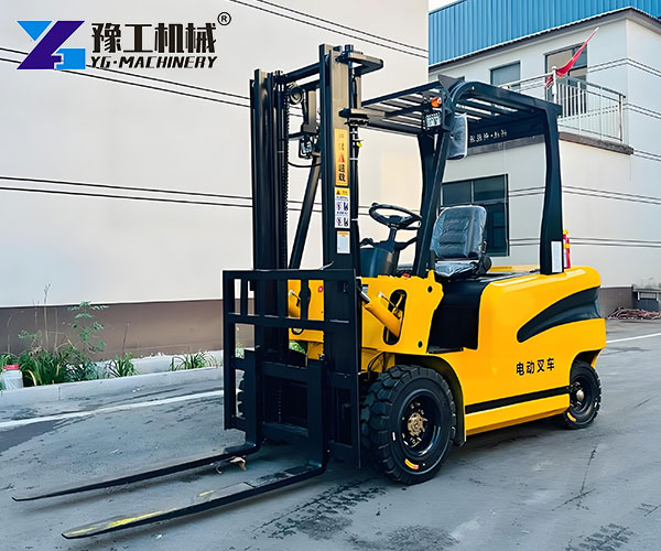 electric forklift working site