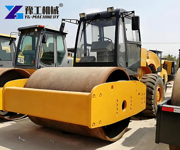 single drum road roller