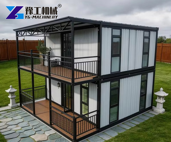 Double-story folding house