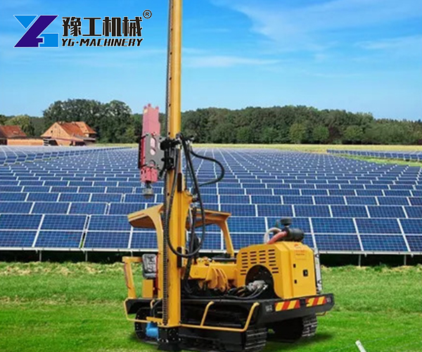solar pile driving equipment